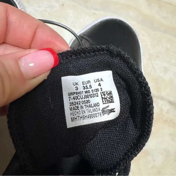 CONVERSE CHUCK TAYLOR All Star Gamer Black and White High-Top Sneakers (US 4) - Picture 8 of 9